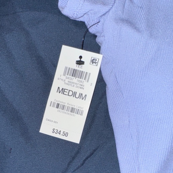 Ideology Light Purple Crop Top Square Neck Short Sleeve | Size M | NWT - Picture 5 of 7